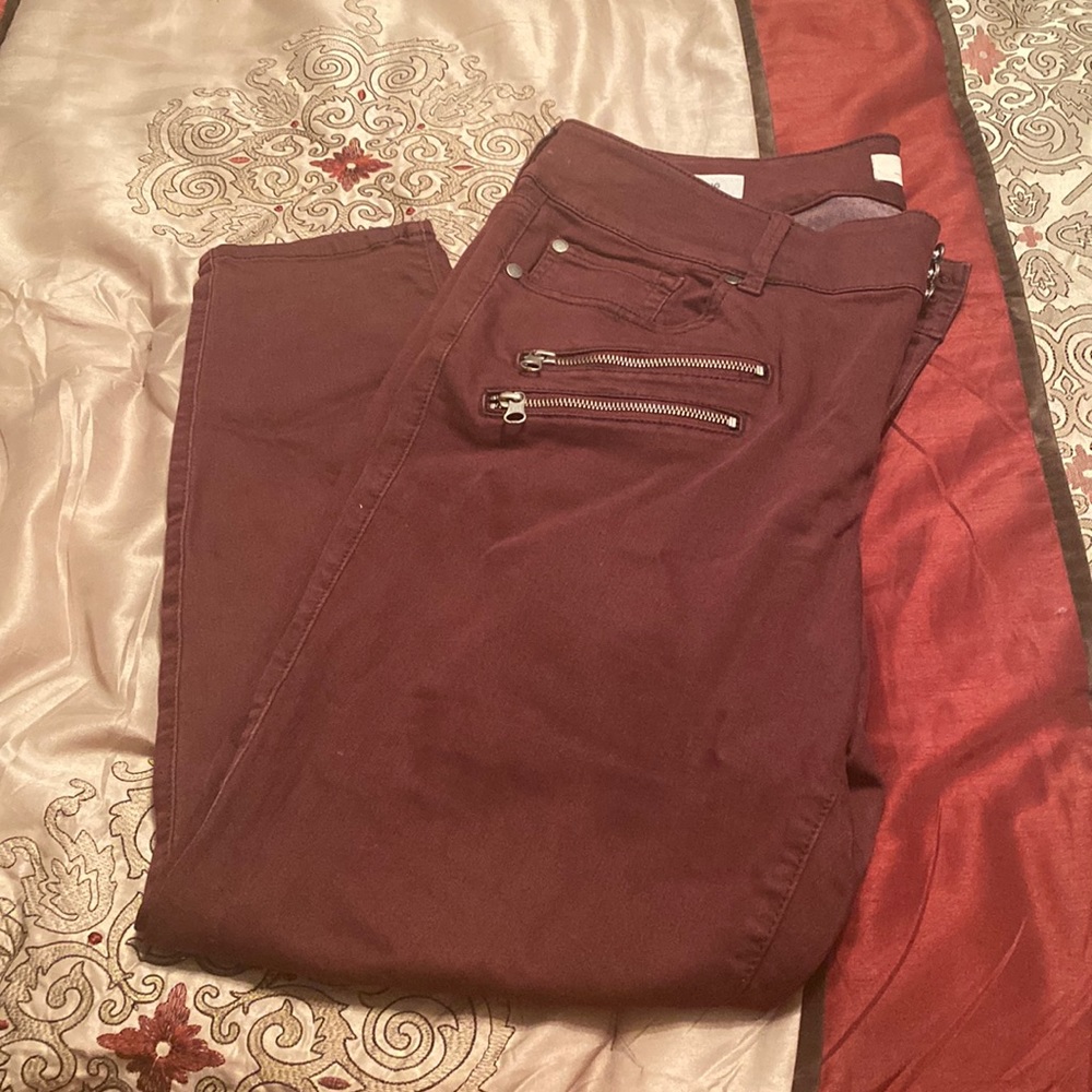 Maroon Torrid Denim jeggings